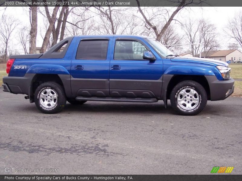 Arrival Blue / Dark Charcoal 2003 Chevrolet Avalanche 1500 Z71 4x4