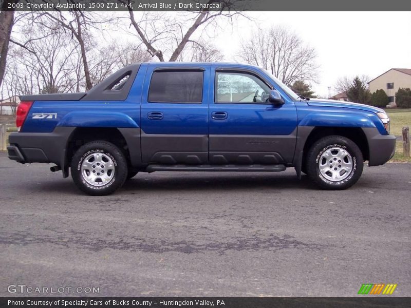 Arrival Blue / Dark Charcoal 2003 Chevrolet Avalanche 1500 Z71 4x4