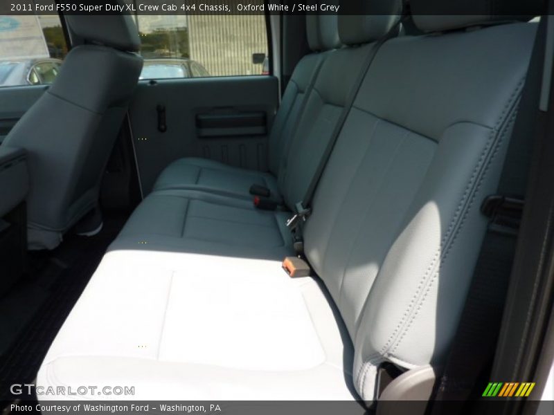  2011 F550 Super Duty XL Crew Cab 4x4 Chassis Steel Grey Interior