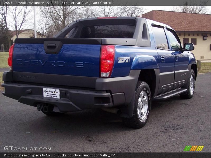 Arrival Blue / Dark Charcoal 2003 Chevrolet Avalanche 1500 Z71 4x4