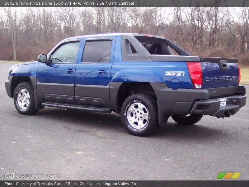 Arrival Blue / Dark Charcoal 2003 Chevrolet Avalanche 1500 Z71 4x4