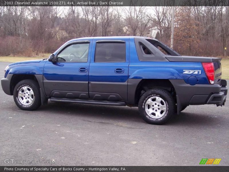 Arrival Blue / Dark Charcoal 2003 Chevrolet Avalanche 1500 Z71 4x4