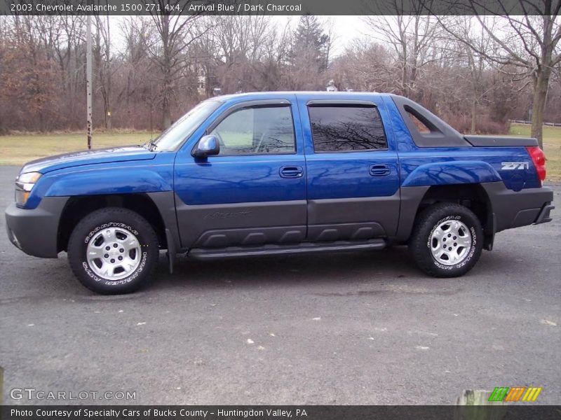 Arrival Blue / Dark Charcoal 2003 Chevrolet Avalanche 1500 Z71 4x4