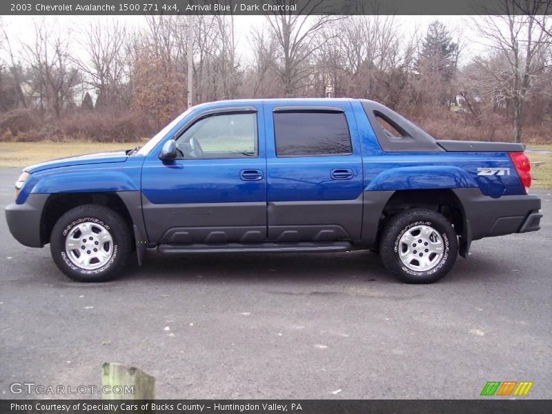 Arrival Blue / Dark Charcoal 2003 Chevrolet Avalanche 1500 Z71 4x4