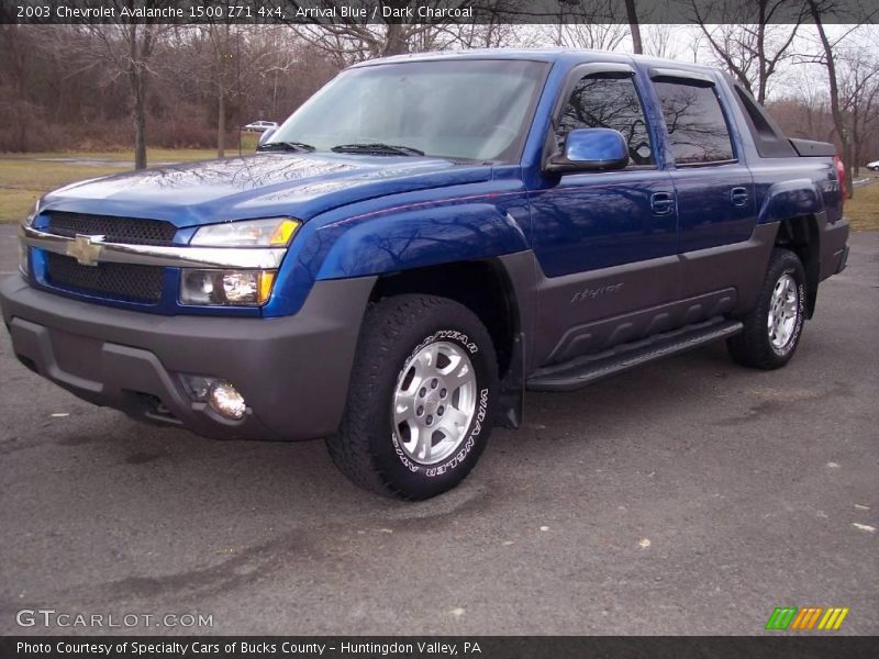 Arrival Blue / Dark Charcoal 2003 Chevrolet Avalanche 1500 Z71 4x4