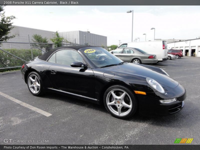 2008 911 Carrera Cabriolet Black