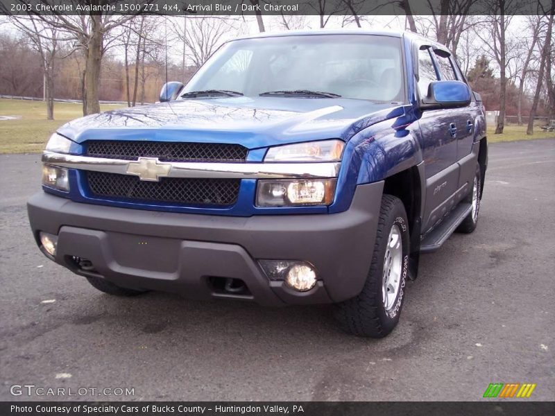 Arrival Blue / Dark Charcoal 2003 Chevrolet Avalanche 1500 Z71 4x4