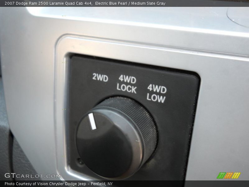 Electric Blue Pearl / Medium Slate Gray 2007 Dodge Ram 2500 Laramie Quad Cab 4x4