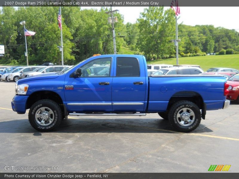  2007 Ram 2500 Laramie Quad Cab 4x4 Electric Blue Pearl