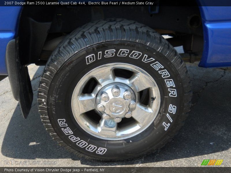 Electric Blue Pearl / Medium Slate Gray 2007 Dodge Ram 2500 Laramie Quad Cab 4x4