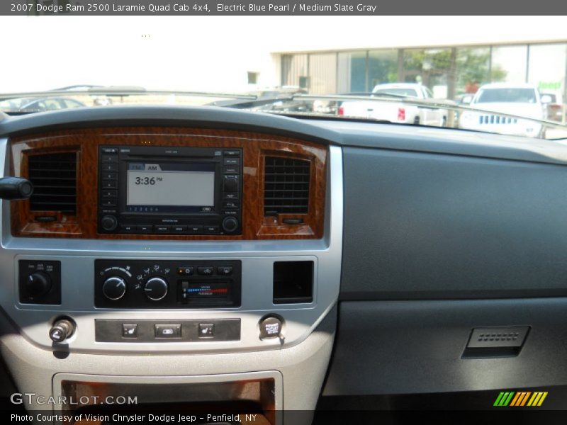 Electric Blue Pearl / Medium Slate Gray 2007 Dodge Ram 2500 Laramie Quad Cab 4x4