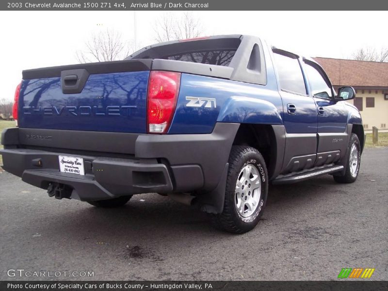 Arrival Blue / Dark Charcoal 2003 Chevrolet Avalanche 1500 Z71 4x4