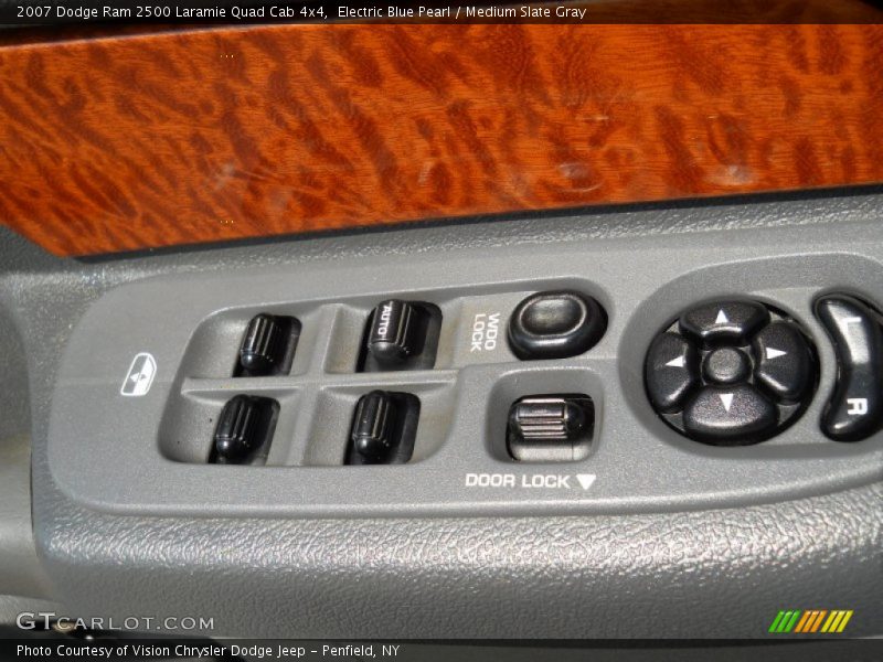 Electric Blue Pearl / Medium Slate Gray 2007 Dodge Ram 2500 Laramie Quad Cab 4x4