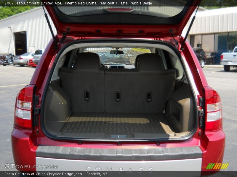 Inferno Red Crystal Pearlcoat / Pastel Pebble Beige 2007 Jeep Compass Limited 4x4