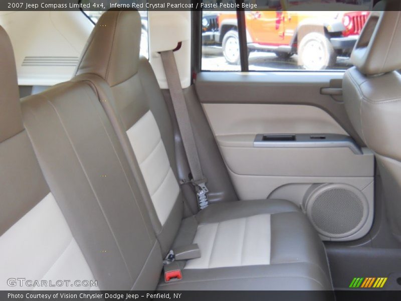 Inferno Red Crystal Pearlcoat / Pastel Pebble Beige 2007 Jeep Compass Limited 4x4