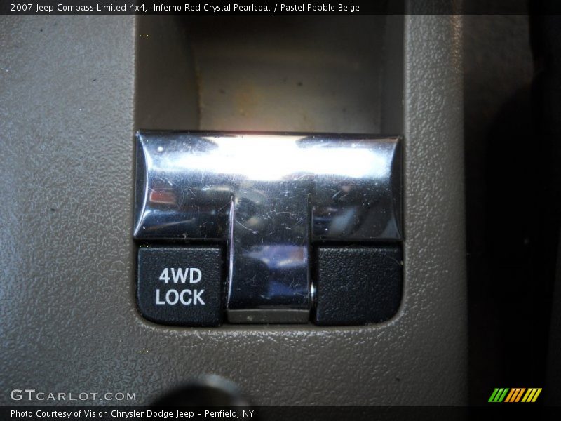 Inferno Red Crystal Pearlcoat / Pastel Pebble Beige 2007 Jeep Compass Limited 4x4