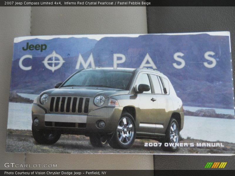 Inferno Red Crystal Pearlcoat / Pastel Pebble Beige 2007 Jeep Compass Limited 4x4