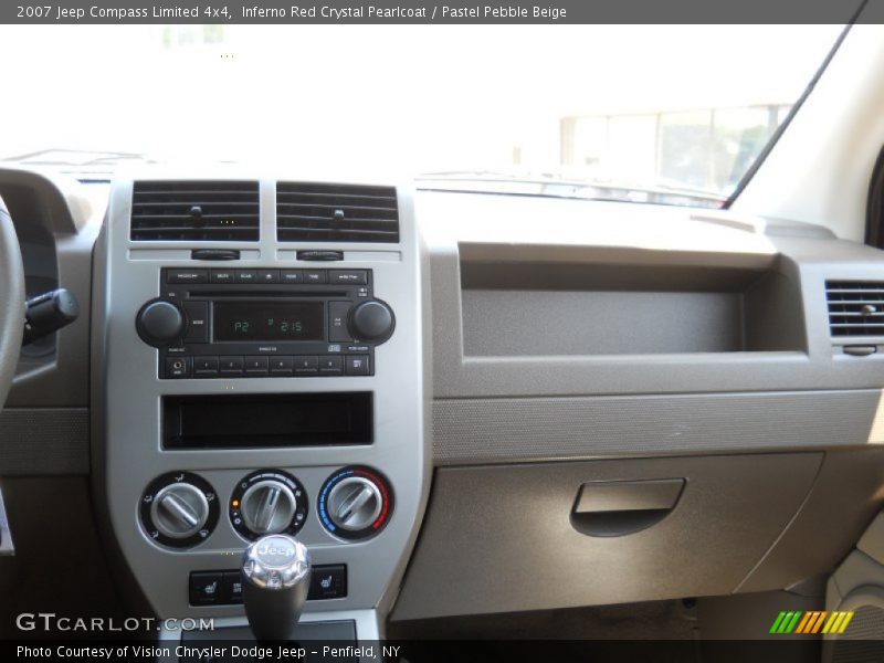 Inferno Red Crystal Pearlcoat / Pastel Pebble Beige 2007 Jeep Compass Limited 4x4
