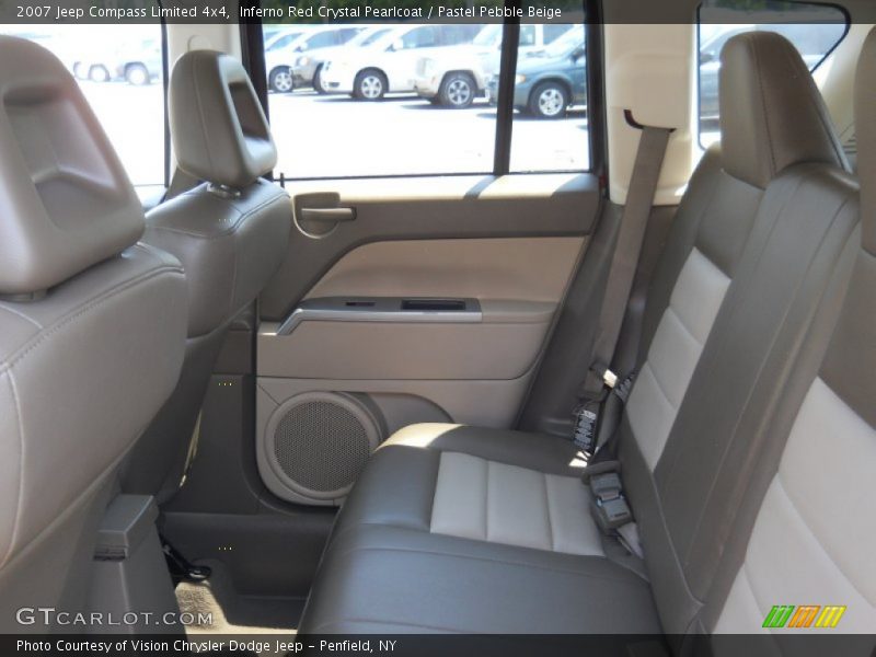Inferno Red Crystal Pearlcoat / Pastel Pebble Beige 2007 Jeep Compass Limited 4x4