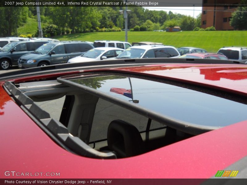 Inferno Red Crystal Pearlcoat / Pastel Pebble Beige 2007 Jeep Compass Limited 4x4