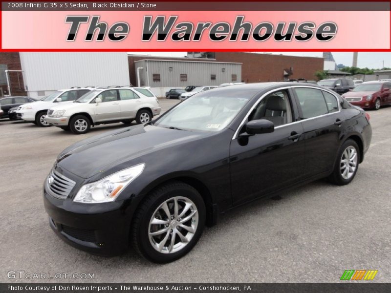 Black Obsidian / Stone 2008 Infiniti G 35 x S Sedan