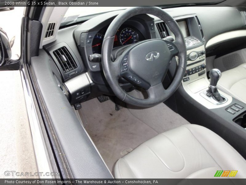 Black Obsidian / Stone 2008 Infiniti G 35 x S Sedan