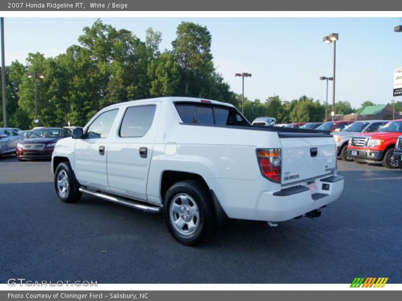 White / Beige 2007 Honda Ridgeline RT