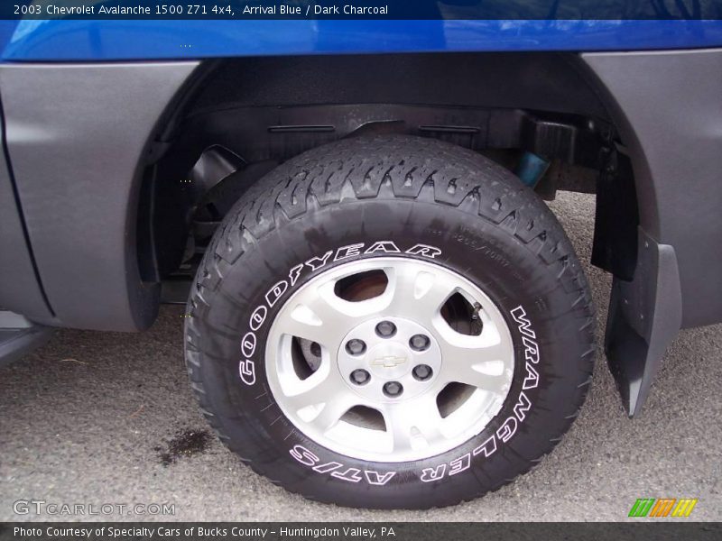 Arrival Blue / Dark Charcoal 2003 Chevrolet Avalanche 1500 Z71 4x4
