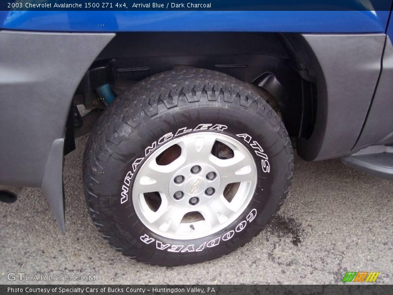 Arrival Blue / Dark Charcoal 2003 Chevrolet Avalanche 1500 Z71 4x4