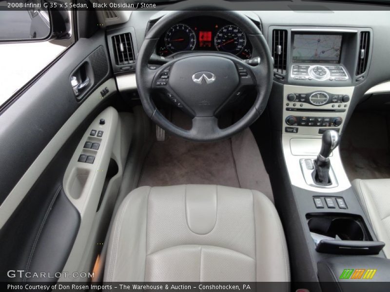 Black Obsidian / Stone 2008 Infiniti G 35 x S Sedan
