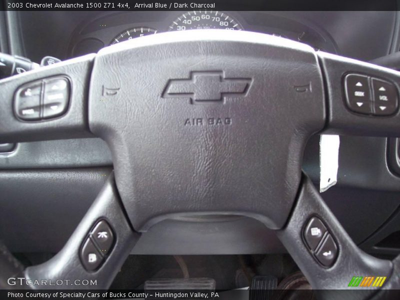 Arrival Blue / Dark Charcoal 2003 Chevrolet Avalanche 1500 Z71 4x4