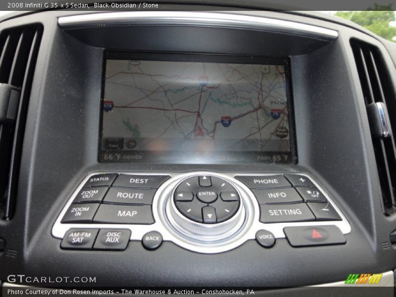 Black Obsidian / Stone 2008 Infiniti G 35 x S Sedan