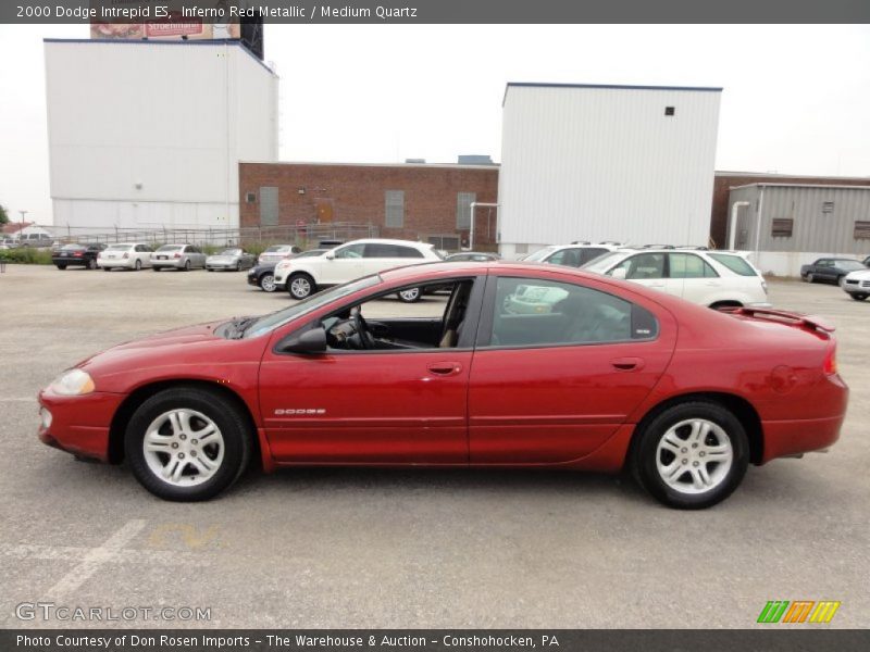 Inferno Red Metallic / Medium Quartz 2000 Dodge Intrepid ES