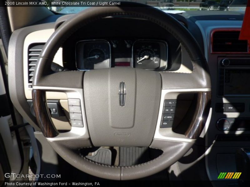 White Chocolate Tri Coat / Light Camel 2008 Lincoln MKX AWD