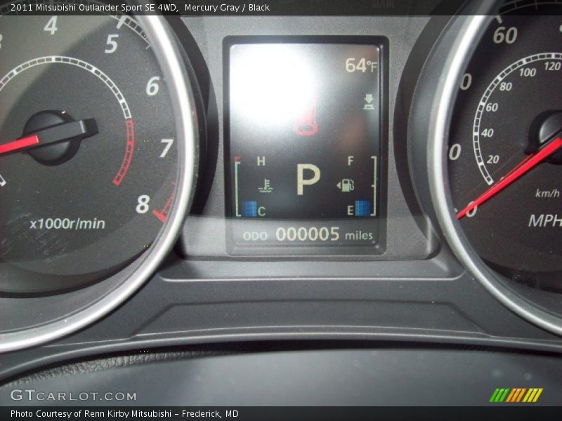 Mercury Gray / Black 2011 Mitsubishi Outlander Sport SE 4WD