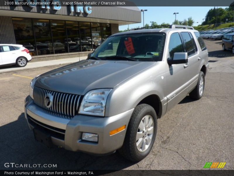 Vapor Silver Metallic / Charcoal Black 2008 Mercury Mountaineer AWD