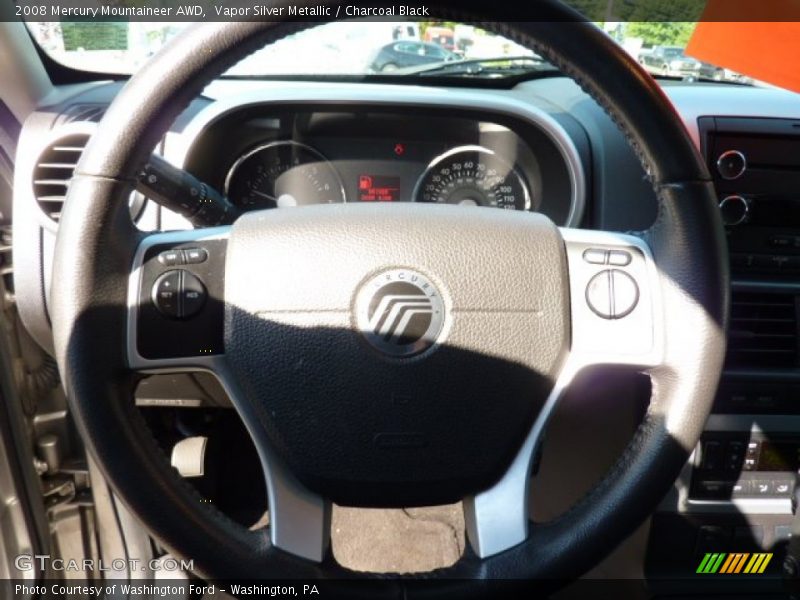 Vapor Silver Metallic / Charcoal Black 2008 Mercury Mountaineer AWD