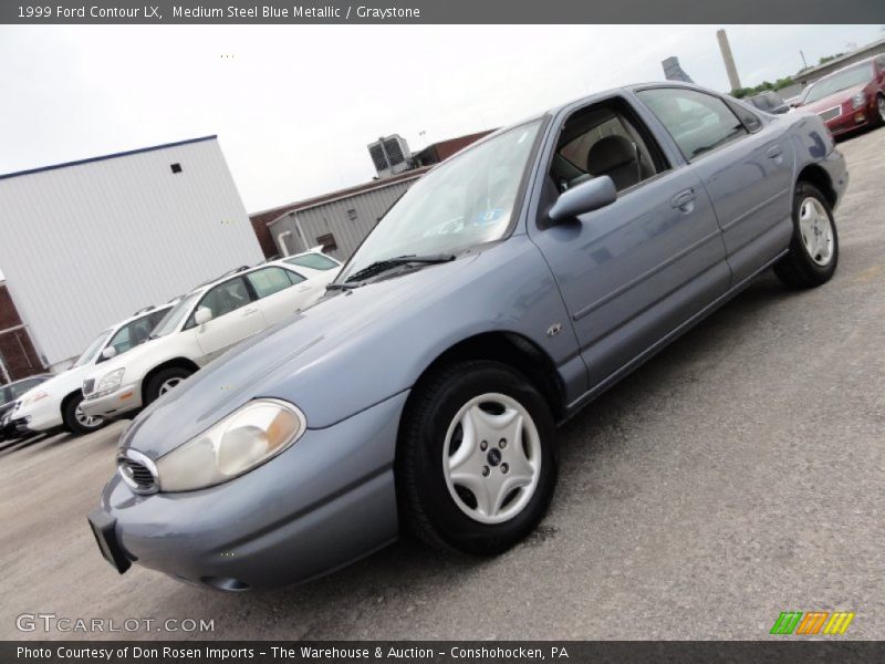 Medium Steel Blue Metallic / Graystone 1999 Ford Contour LX