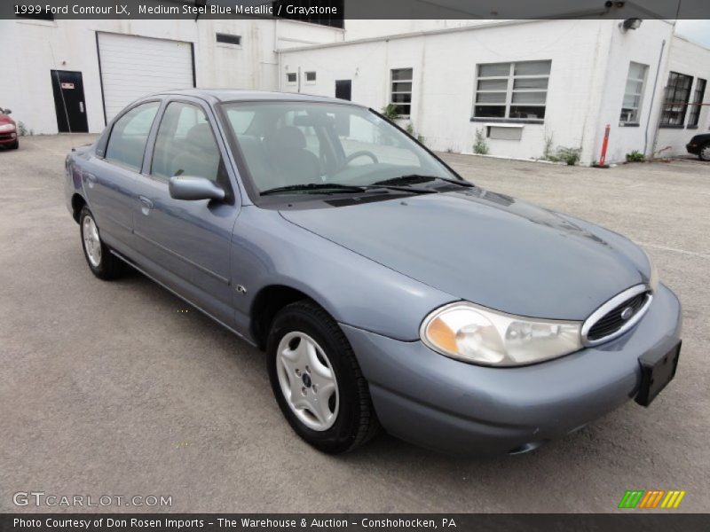 Medium Steel Blue Metallic / Graystone 1999 Ford Contour LX