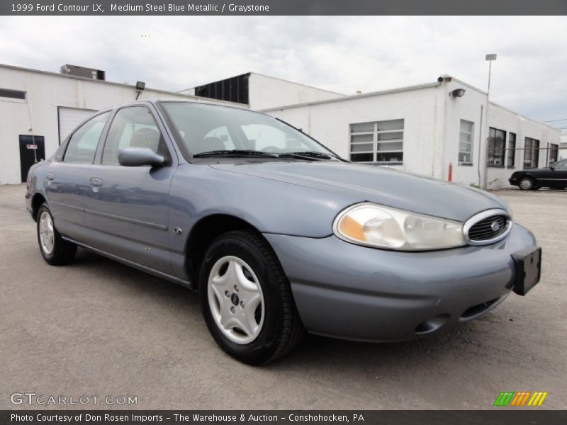 Medium Steel Blue Metallic / Graystone 1999 Ford Contour LX