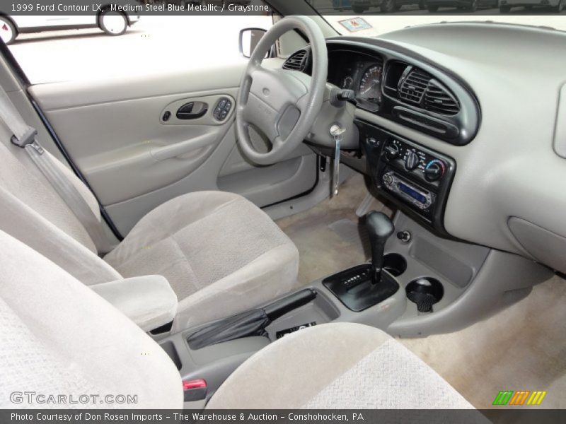 Medium Steel Blue Metallic / Graystone 1999 Ford Contour LX