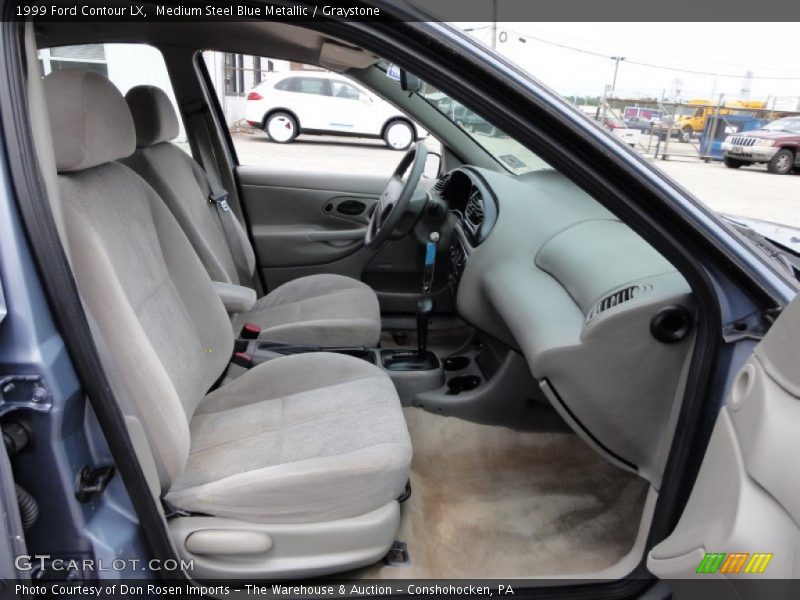 Medium Steel Blue Metallic / Graystone 1999 Ford Contour LX