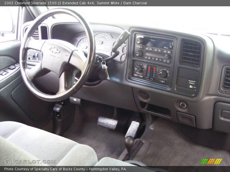 Summit White / Dark Charcoal 2003 Chevrolet Silverado 1500 LS Extended Cab 4x4