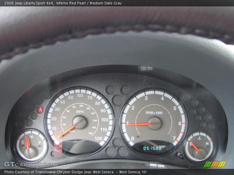 Inferno Red Pearl / Medium Slate Gray 2006 Jeep Liberty Sport 4x4