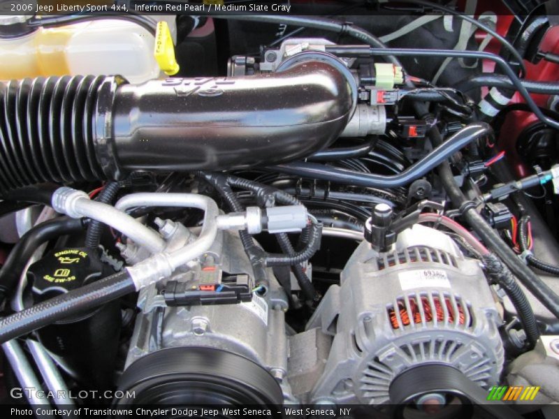 Inferno Red Pearl / Medium Slate Gray 2006 Jeep Liberty Sport 4x4