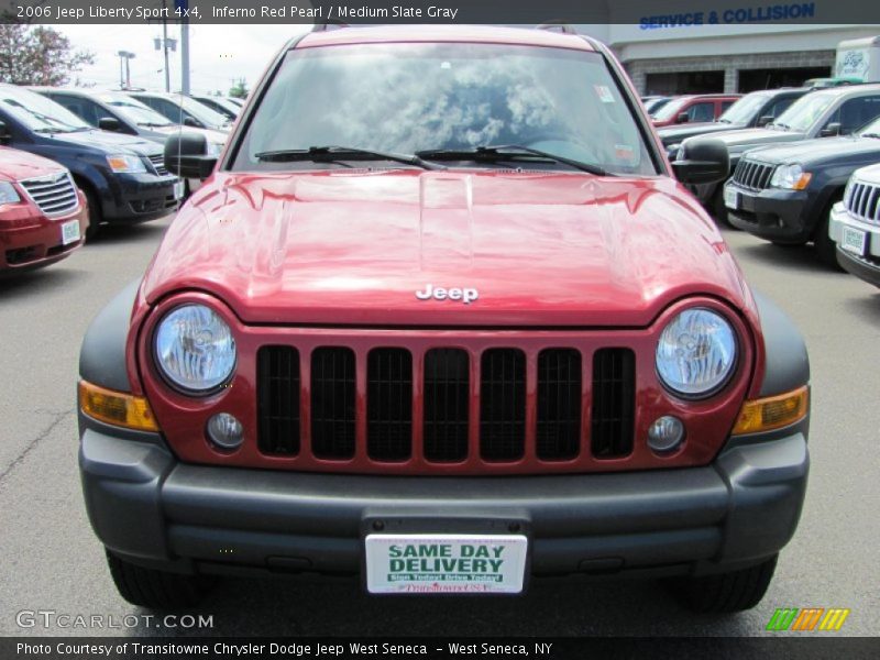 Inferno Red Pearl / Medium Slate Gray 2006 Jeep Liberty Sport 4x4