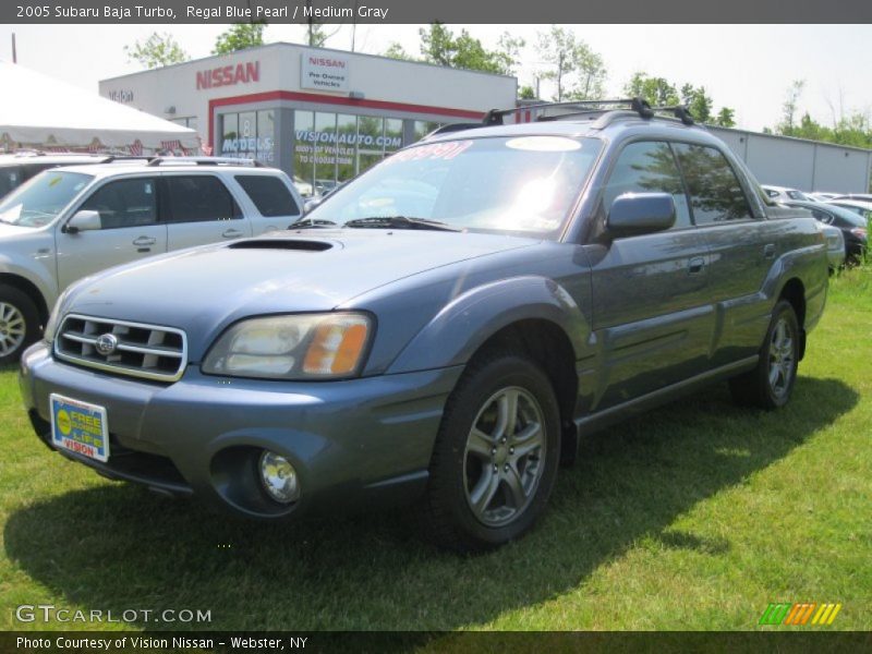 Regal Blue Pearl / Medium Gray 2005 Subaru Baja Turbo