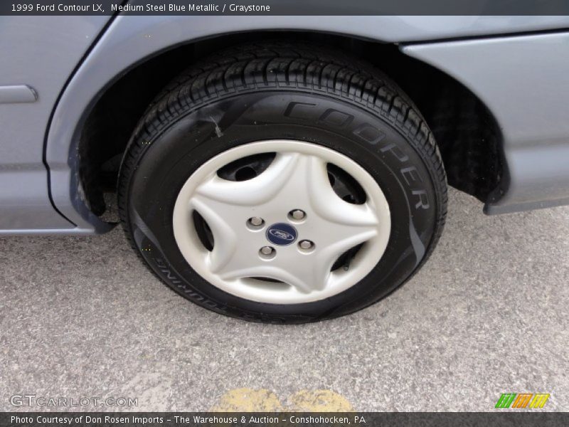 Medium Steel Blue Metallic / Graystone 1999 Ford Contour LX