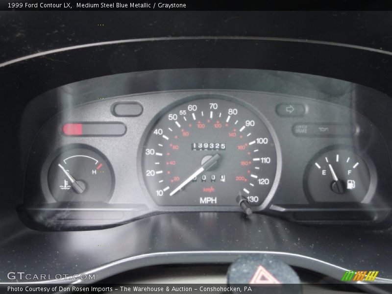 Medium Steel Blue Metallic / Graystone 1999 Ford Contour LX