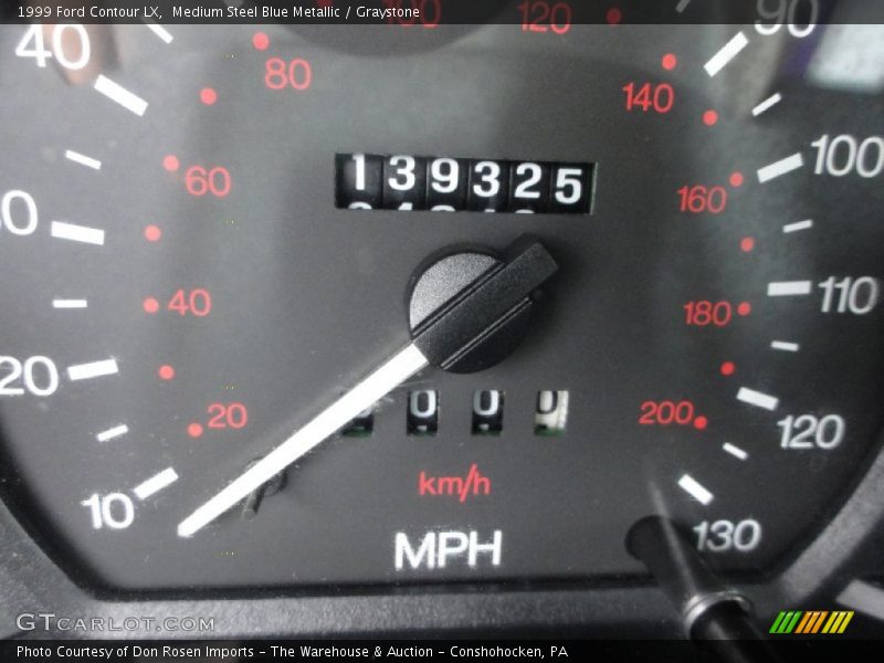 Medium Steel Blue Metallic / Graystone 1999 Ford Contour LX